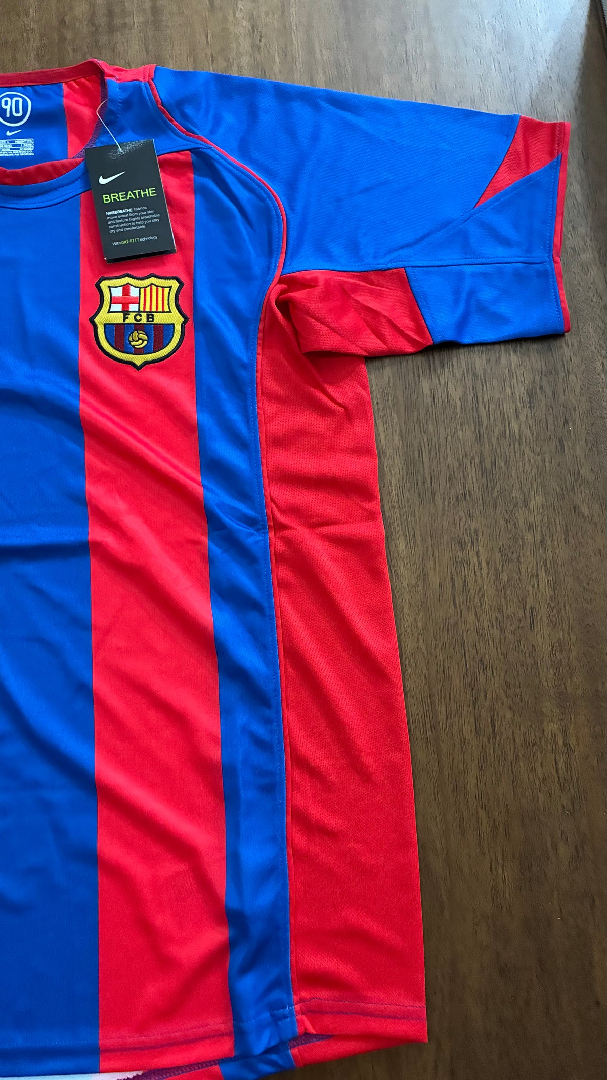 Barcelona Retro Player Version soccer jersey (size L men’s)